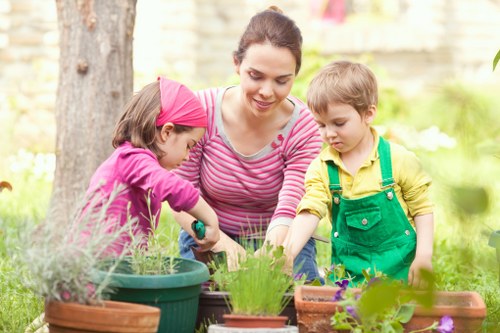 Community garden in Fitzrovia fostering environmental sustainability